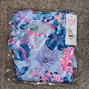 NWT Lilly Pulitzer Multi Bahamas Beachcomber Etta Scoop Neck top Size XS
